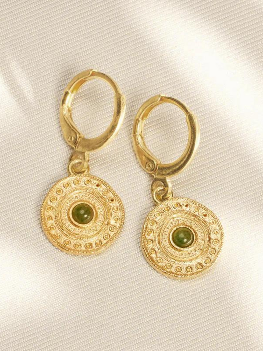 Alba Green Earrings