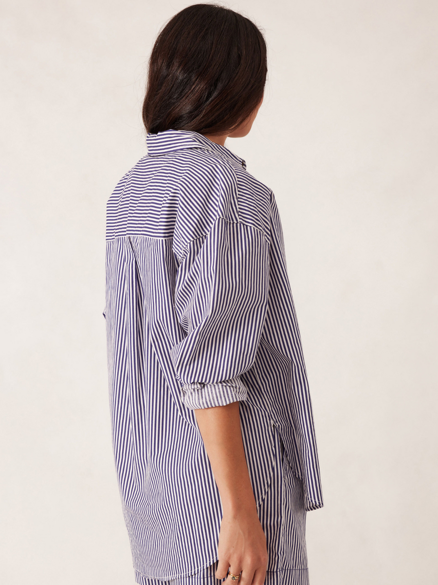 Oversized Shirt | Blue Stripe