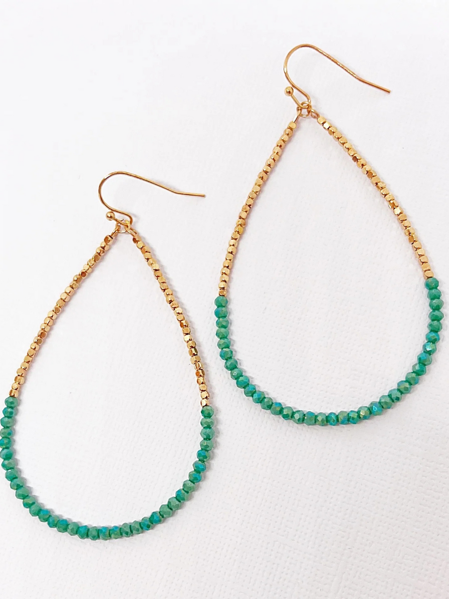 Cove Beaded Earrings | Aqua